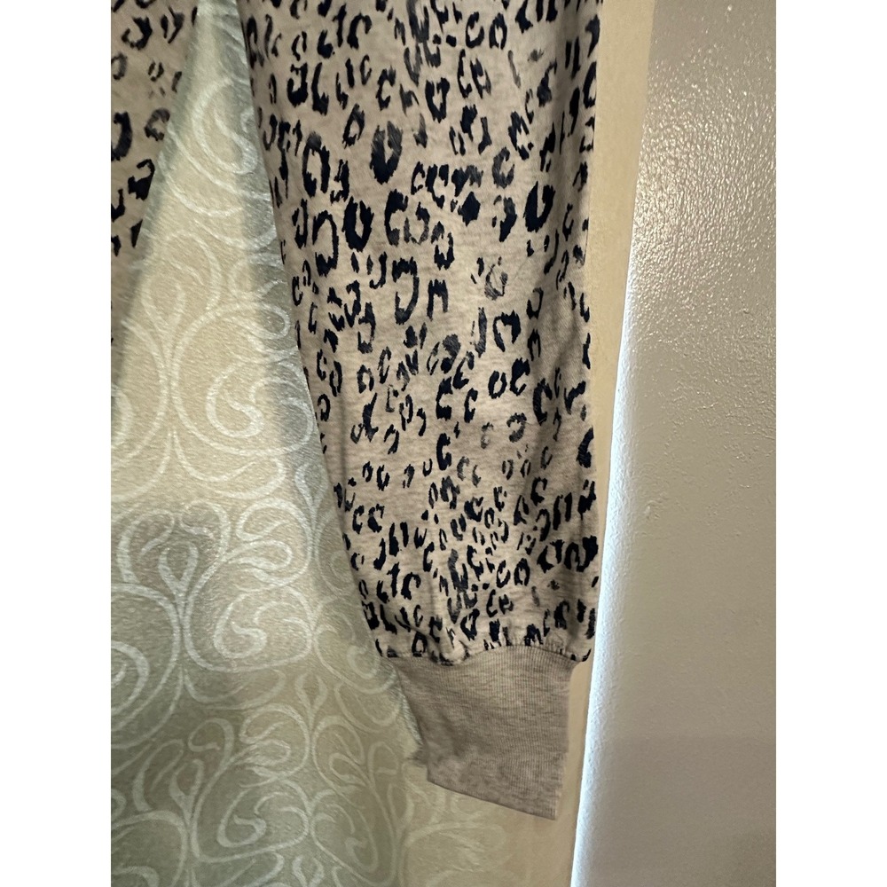 Hippie Rose Womens Leopard Print Jogger Sweatpants Gray Blue Animal Print NWT-L - Picture 4 of 6